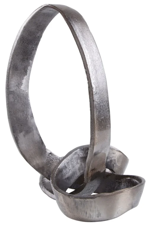 Infinity Knot 22cm Black Metal Indoor Sculpture