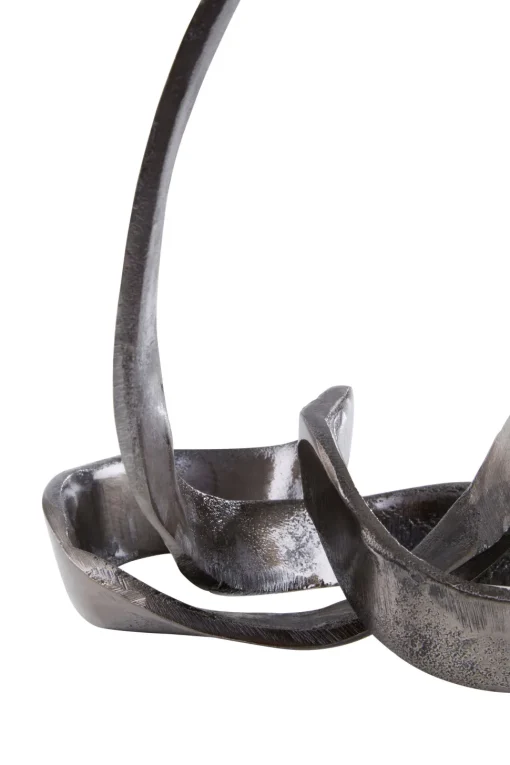 Infinity Knot 22cm Black Metal Indoor Sculpture