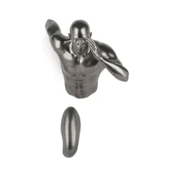 Infinity Man 28cm Anthracite Resin Wall Sculpture