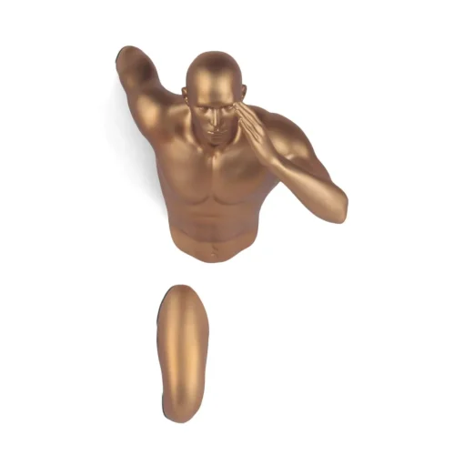 Infinity Man 28cm Bronze Resin Wall Sculpture