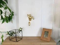 Infinity Man 28cm Gold Resin Wall Sculpture