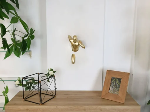 Infinity Man 28cm Gold Resin Wall Sculpture