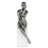 Introspective 74cm Anthracite Resin Indoor Sculpture