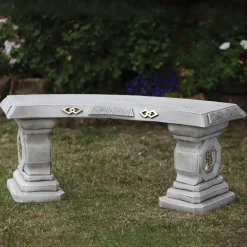Japanese Design Stone Garden Bench