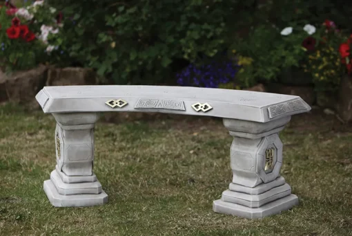 Japanese Design Stone Garden Bench