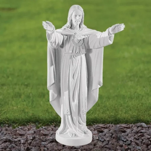 Jesus Christ 79cm Marble Resin Garden Statue
