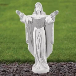 Jesus Christ 43cm Marble Resin Garden Statue