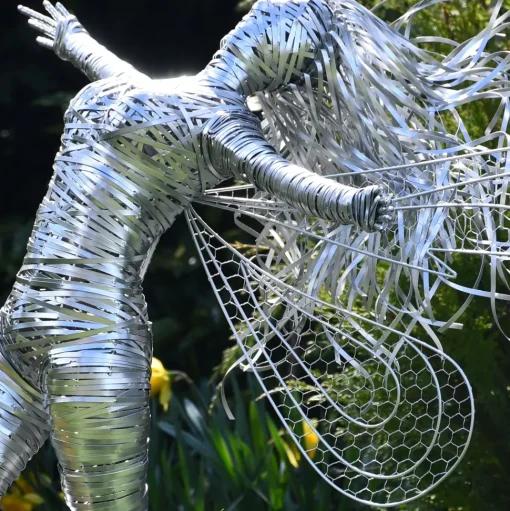 Kaida Fairy 90cm Metal Wire Garden Sculpture