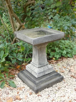 Keymer Modern Stone Garden Birdbath