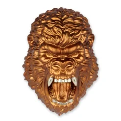 King Gorilla 43cm Bronze Resin Wall Sculpture