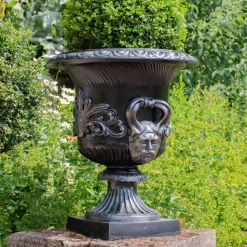 Knightsbridge Urn Bronze Metal Garden Planter