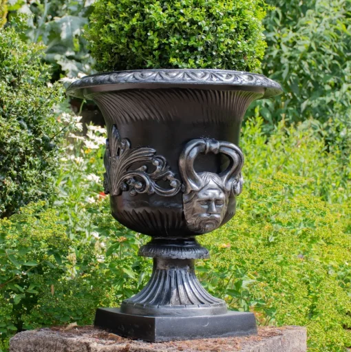 Knightsbridge Urn Bronze Metal Garden Planter