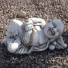 Laying Stone Buddha Garden Ornament