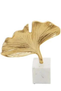 Leaf of Light 30cm Gold Metal Indoor Sculpture