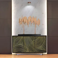 Light Symphony 82cm Copper Metal Indoor Sculpture