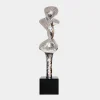 Liquid Fusion 238cm Silver Metal Garden Sculpture