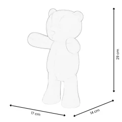 Love Bear 29cm Fuchsia Resin Indoor Sculpture