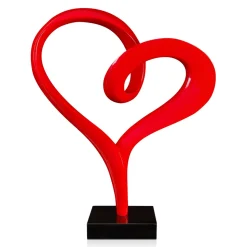 Love Flux 73cm Red Resin Indoor Sculpture