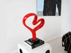 Love Flux 46cm Red Resin Indoor Sculpture