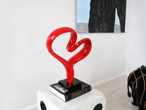 Love Flux 46cm Red Resin Indoor Sculpture
