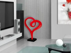 Love Flux 73cm Red Resin Indoor Sculpture