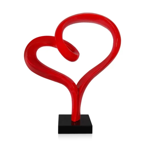 Love Flux 46cm Red Resin Indoor Sculpture