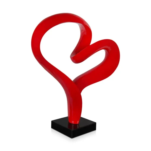 Love Flux 46cm Red Resin Indoor Sculpture