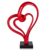Love Fusion 73cm Red Resin Indoor Sculpture