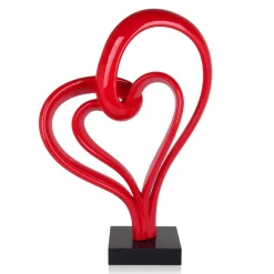 Love Fusion 73cm Red Resin Indoor Sculpture