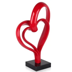 Love Fusion 73cm Red Resin Indoor Sculpture