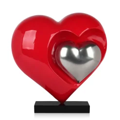 Love Reflection 45cm Red Resin Indoor Sculpture