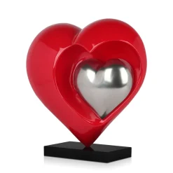 Love Reflection 45cm Red Resin Indoor Sculpture