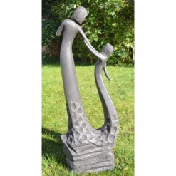 Loving Mother Modern Poly Resin Garden Statue