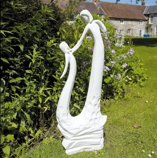 Loving Mother Modern Poly Resin Garden Statue