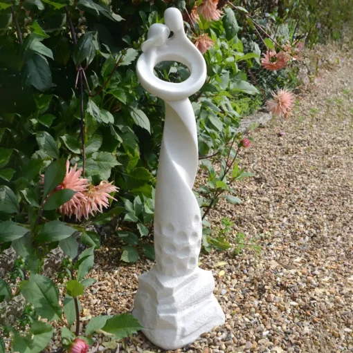 Loving Twist Modern Poly Resin Garden Statue