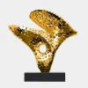 Lucid Motion 47cm Gold Metal Indoor Sculpture