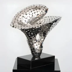 Lucid Motion 47cm Silver Metal Indoor Sculpture