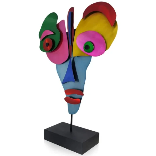 Lucid Visage 59cm Abstract Metal Indoor Sculpture