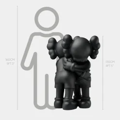 Lucify Affection 135cm Black Resin Indoor Sculpture