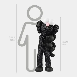 Lucify Bedtime 135cm Black Resin Indoor Sculpture
