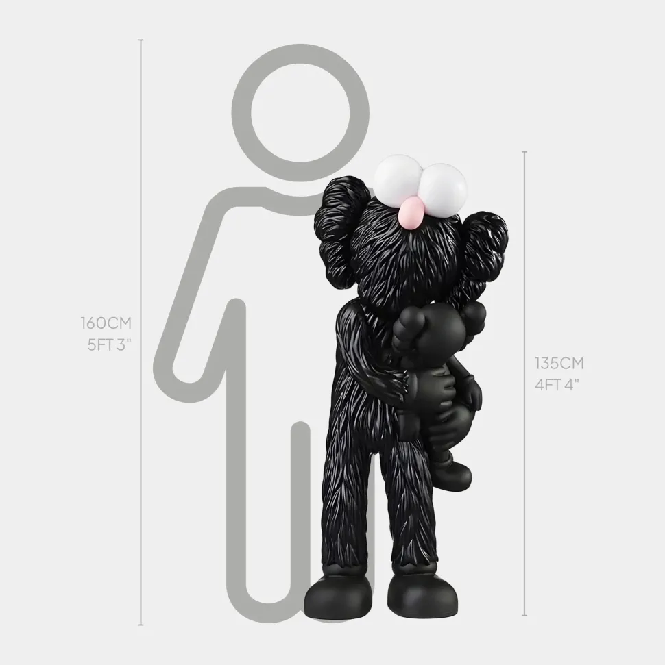 Lucify Bedtime 135cm Black Resin Indoor Sculpture