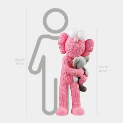 Lucify Bedtime 135cm Pink Resin Indoor Sculpture