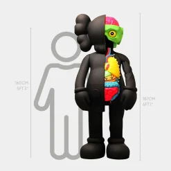 Lucify Biofusion 187cm Black Resin Indoor Sculpture