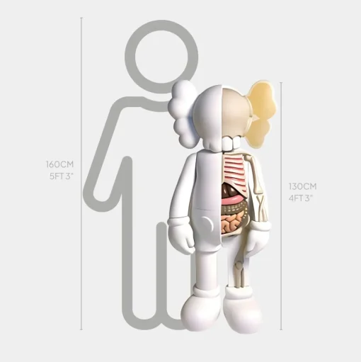 Lucify Biofusion 130cm White Resin Indoor Sculpture