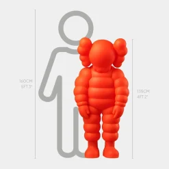Lucify Bounce 135cm Orange Resin Indoor Sculpture