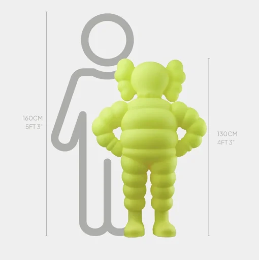 Lucify Bounce 130cm Yellow Resin Indoor Sculpture