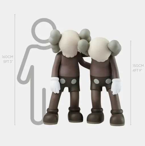 Lucify Companions 150cm Brown Resin Indoor Sculpture