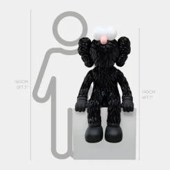 Lucify Fuzz 140cm Black Resin Indoor Sculpture