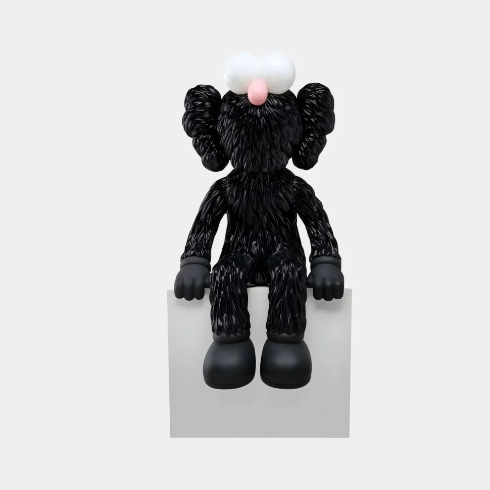 Lucify Fuzz 70cm Black Resin Indoor Sculpture