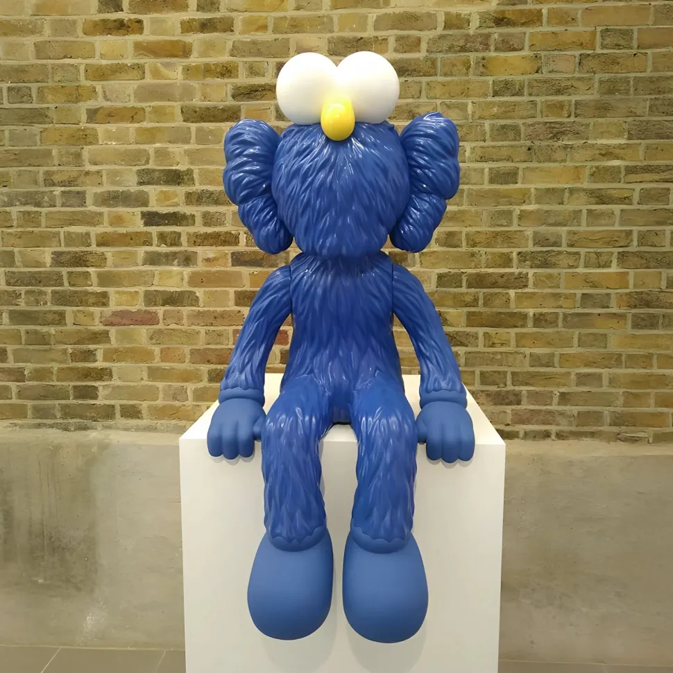 Lucify Fuzz 70cm Blue Resin Indoor Sculpture